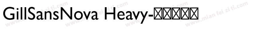 GillSansNova Heavy字体转换